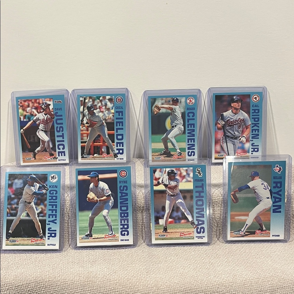 1992 Fleer Baseball 7-11 Citgo The Performer Collection Complete 24 Card Set